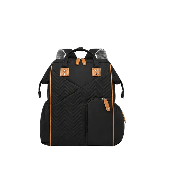 NikkiPuchu_TessBlack_Textured_Casual_Backpack_for_Unisex_B-78-Black