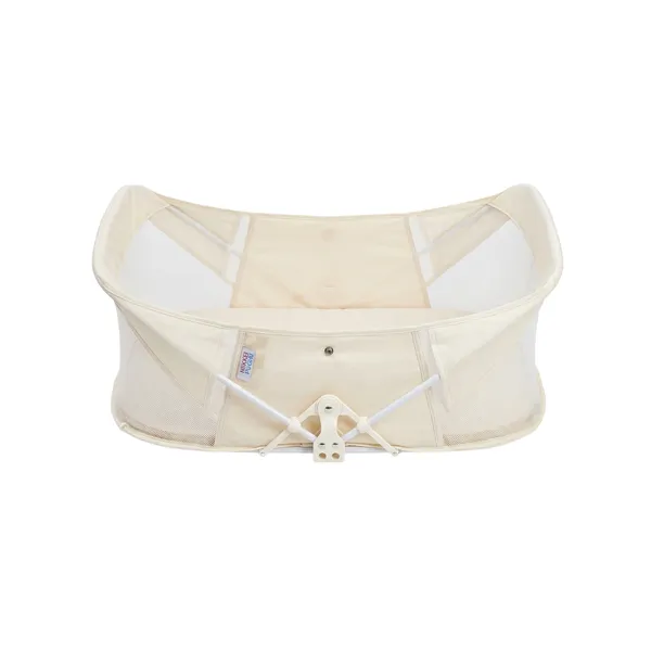 NikkiPuchu_DreamNook_Portable_Bed_White_Fabric_Portable_Baby_Bassinet_NPPB-1008-Yellow