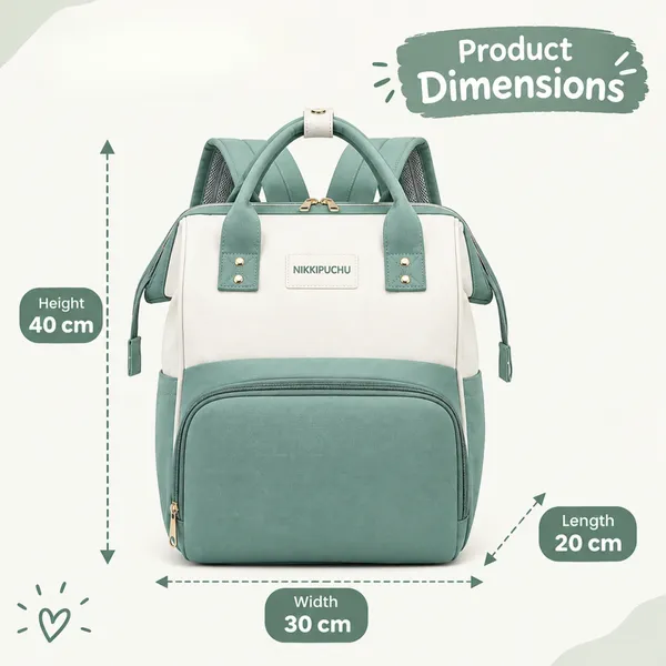 NikkiPuchu_TwinneGreen_And_White_Structured_Backpack_for_Everyday_Use_B-79-Green