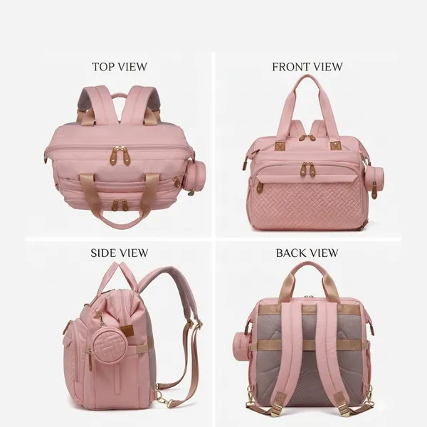 NikkiPuchu_Via_Pink_Multiway_Backpack_Bag_for_Women_B-71-Pink