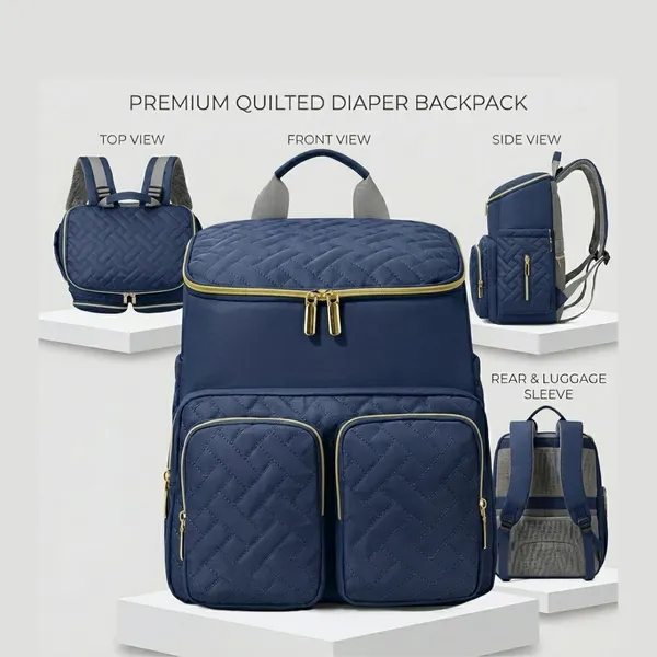 NikkiPuchu_Kroma_Navy_Quilted_Backpack_for_Women_D-4-Blue