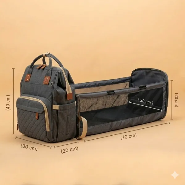 NikkiPuchu_Nestpack_Go_Grey_Multi_Pocket_Baby_Backpack_For_Parents_B-69-CHS-Light_Grey