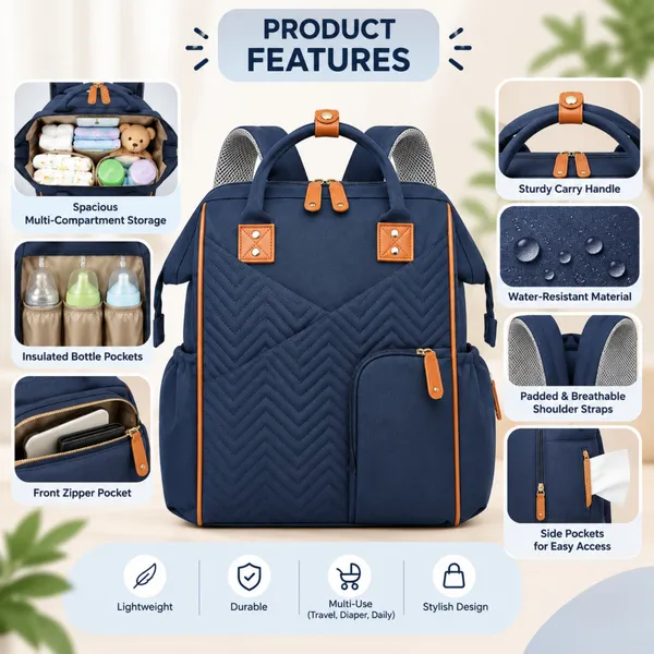 NikkiPuchu_TessNavy_Fabric_Casual_Backpack_for_Unisex_B-78-Blue