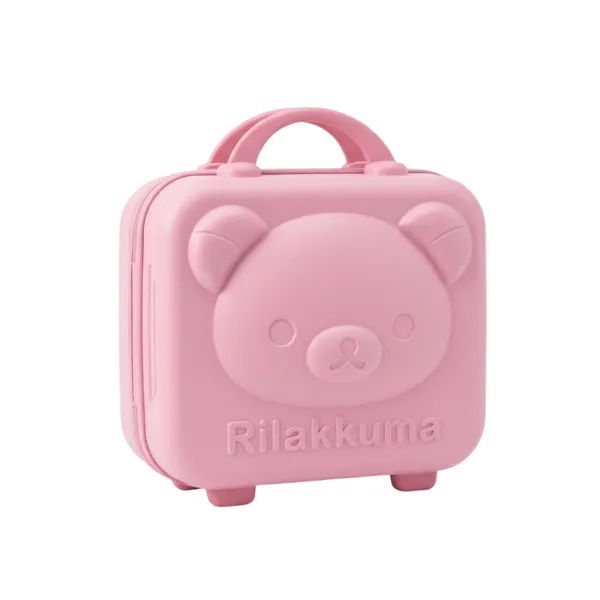 NikkiPuchu_Baby_travel_suitcasePink_Plastic_Cat_Face_Kids_Suitcase_for_Children_CD6014-pink