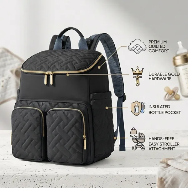 NikkiPuchu_Kroma_Black_Quilted_Casual_Backpack_for_Women_D-4-Black