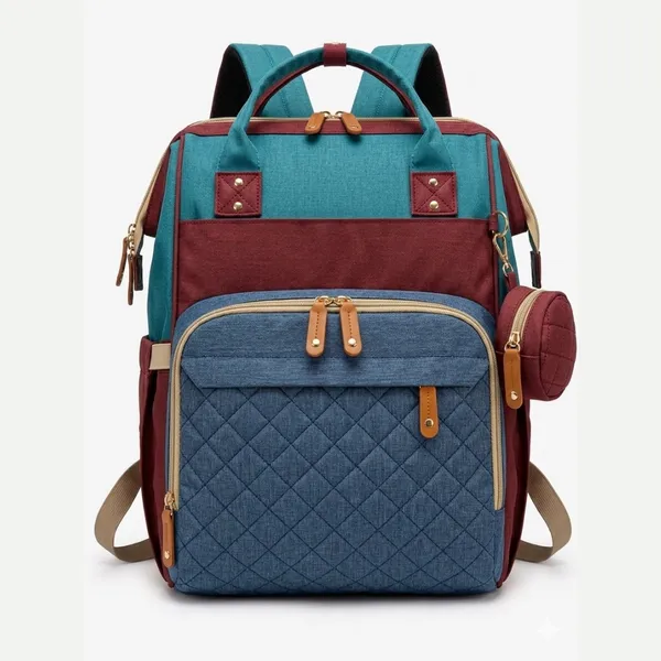 Teal_Oxford_Multi-Compartment_Backpack_For_Kids