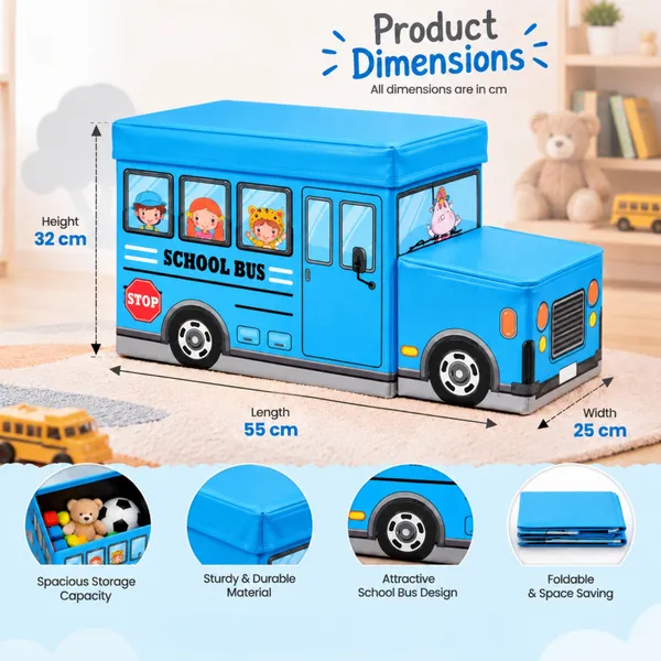Nikki_Puchu_Truck_Storage_BoxBlue_Bus_Design_Kids_Storage_Cabinet_ST6014-Blue