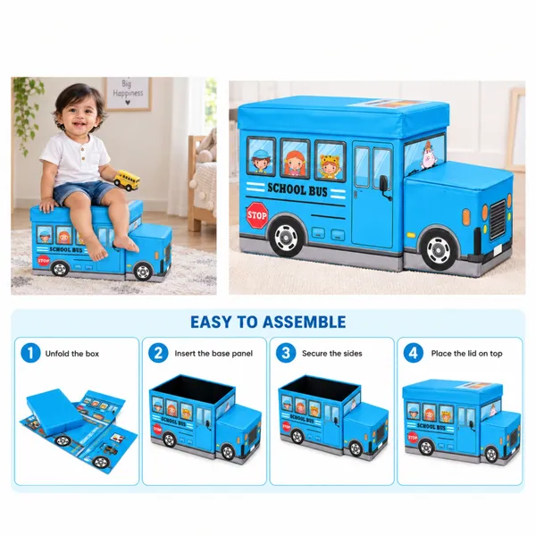 Nikki_Puchu_Truck_Storage_BoxBlue_Bus_Design_Kids_Storage_Cabinet_ST6014-Blue
