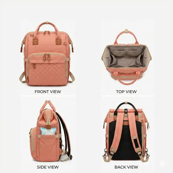 NikkiPuchu_Nestpack_Pink_Quilted_Casual_Backpack_for_Women_B-69-Pink