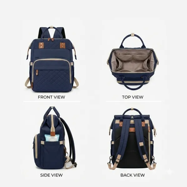NikkiPuchu_Nestpack_Go_Navy_Multi_Pocket_Baby_Backpack_for_Parents_B-69-CHS-Blue