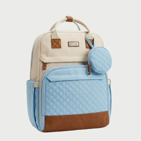 NikkiPuchu_Cloudcare_Cream_Casual_Backpack_for_Women_B-74-Blue_white