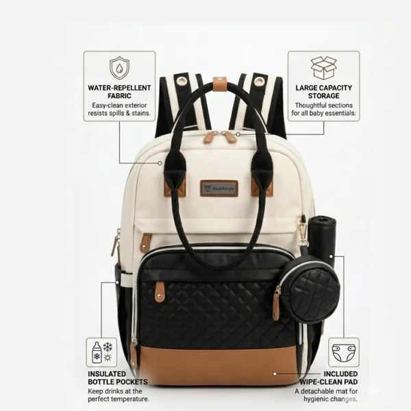 NikkiPuchu_Cloudcare_Black_And_Khaki_Casual_Backpack_For_Unisex_B-74-black