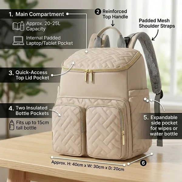 NikkiPuchu_Kroma_Beige_Quilted_Backpack_for_Women_D-4-Beige
