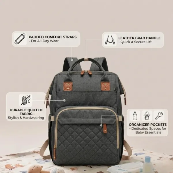 NikkiPuchu_Nestpack_Grey_Multi-Compartment_Backpack_for_Men_And_Women_B-69-Dark_grey