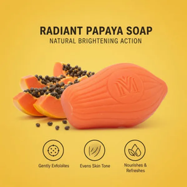 Mdm_Herbal_Papaya_Natural_Soap_750G_(125G_X_6)_Total_Ayurvedic_Soap_For_Skin_Brightening_Gentle_Exfoliation_With_Papaya_Extract