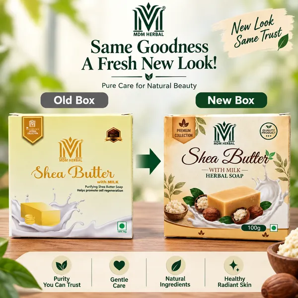 Mdm_Herbal_Shea_Butter_With_Milk_Soap_800_(100G_X_8)_Total_Ayurvedic_Moisturizing_Soap_For_Soft_Nourished_Skin_100_Pure_Vegan_Natural