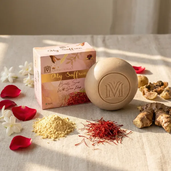 Mdm_Herbal_My_Saffron_Beauty_Soap_600_(100G_X_6)_Super_Saver_Pack_Brightens_Skin_Tone_Reduces_Blemishes_100_Natural_Ayurvedic_Soap