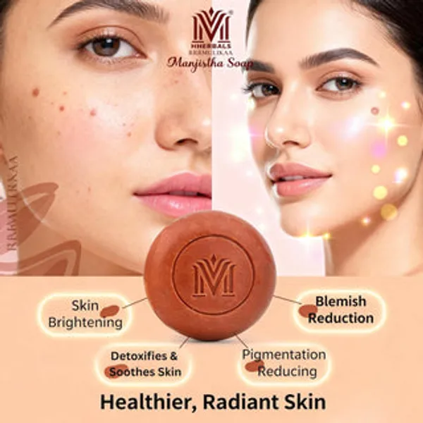 Mdm_Herbal_Manjistha_Soap_100G_X_6_Super_Saver_Pack_600G_Anti_Aging_Herbal_Bath_Bar_Reduces_Wrinkles_Fine_Lines_Dark_Spots