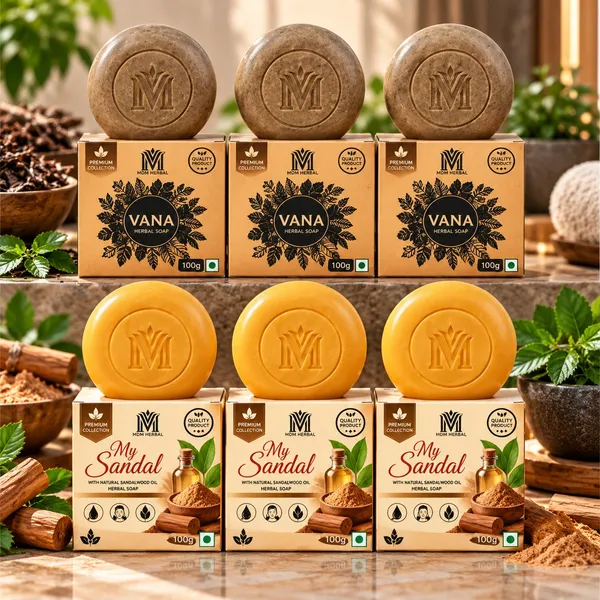 MDM_Herbal_My_Sandal_(3x100g)_&_Vana_(3x100g)_Soaps_|_Herbal_Soap_for_Men_&_Women_|_Helps_Cleanse_&_Refresh_Skin_|_Daily_Bath_&_Skin_Care