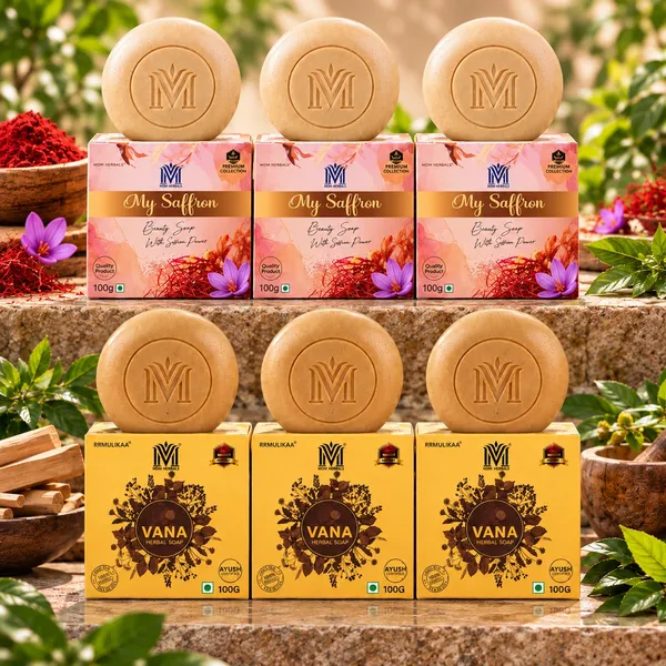 MDM_Herbal_Vana_&_My_Saffron_Soap_Combo_|_6_x_100g_Herbal_Bath_Soaps_|_Helps_Cleanse_&_Refresh_Skin_|_Daily_Bath_Care