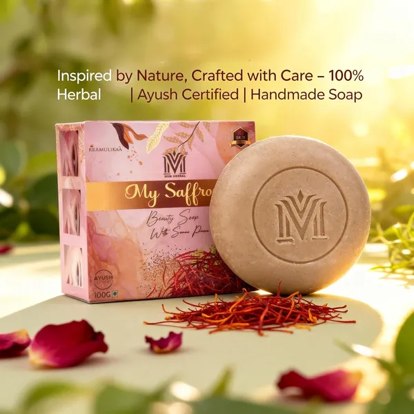 Mdm_Herbal_My_Saffron_Beauty_Soap_600_(100G_X_6)_Super_Saver_Pack_Brightens_Skin_Tone_Reduces_Blemishes_100_Natural_Ayurvedic_Soap