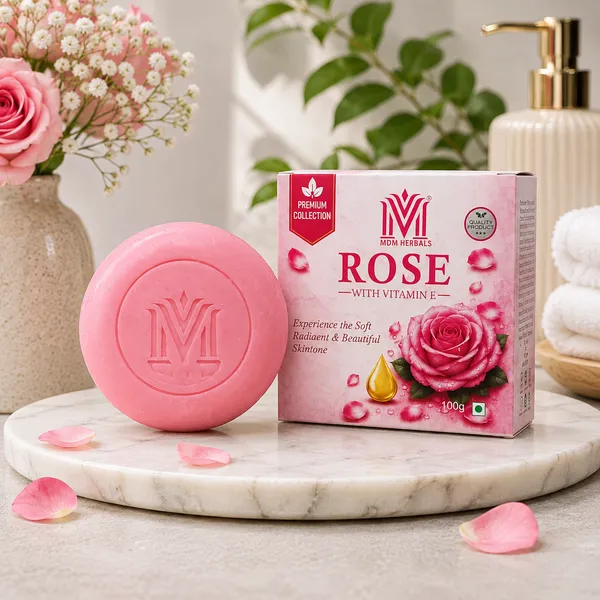 Mdm_Herbal_Rose_&_Vitamin_E_Soap_–_100G_X_8_(Super_Saver_Pack_–_800G)_|_Purifies,_Exfoliates_&_Brightens_Skin_|_Natural_Rose_Fragrance