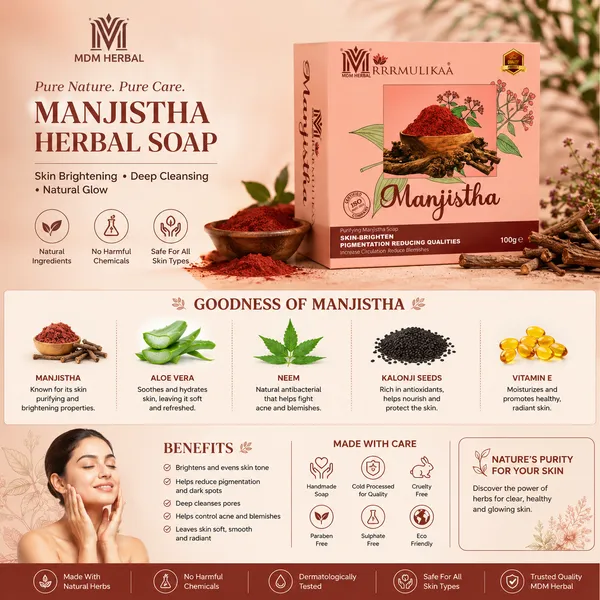 Mdm_Herbal_Manjistha_Soap_100G_X_6_Super_Saver_Pack_600G_Anti_Aging_Herbal_Bath_Bar_Reduces_Wrinkles_Fine_Lines_Dark_Spots