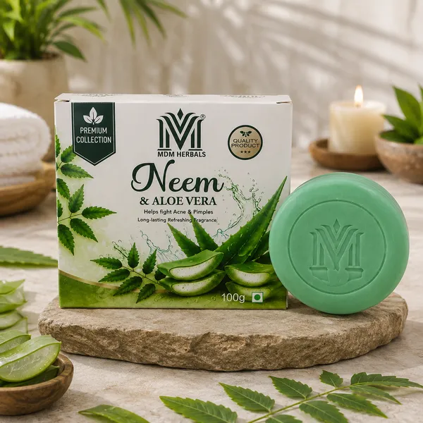 Mdm_Herbal_Neem_With_Aloevera_Soap_800G_(100G_X_8)_Super_Saver_Pack_Deep_Purifying_Vegan_Ayurvedic_Soap_For_Clear_Glowing_Skin