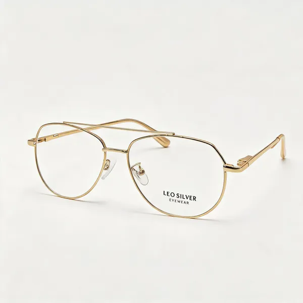 Leo_Silver_Gold_Metal_Eyeglasses