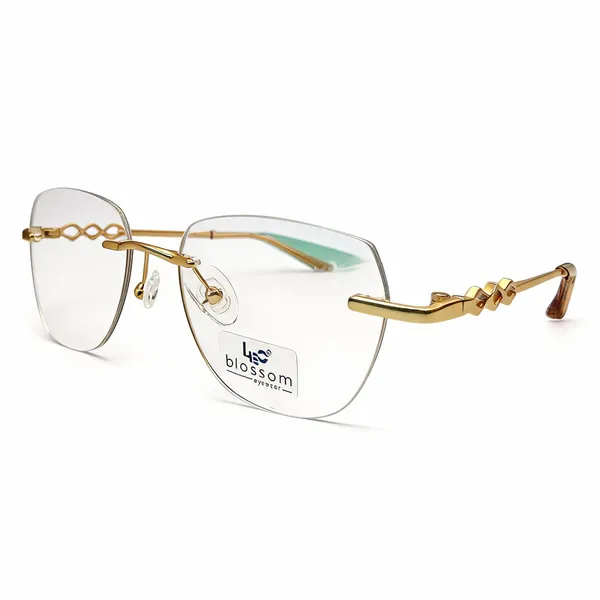 Gold_Rimless_Clear_Lens_Eyeglasses