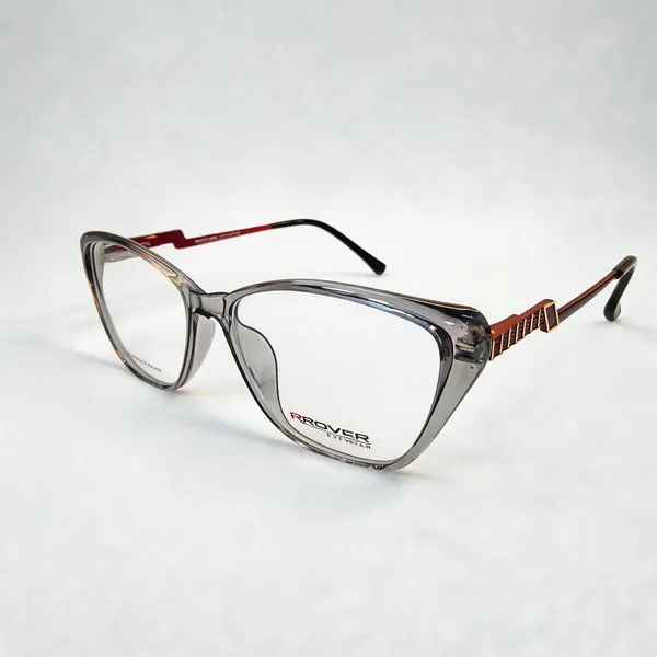 Clear_Rectangular_Frame_Eyeglasses_With_Red_Temple_Accents