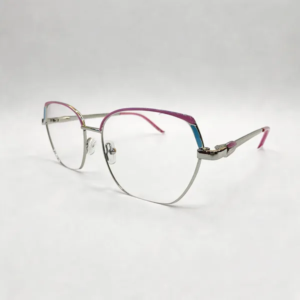 Silver_Metal_Semi-Rimless_Eyeglasses_for_Women