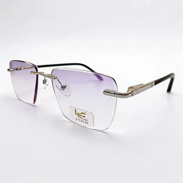 Rimless_Gold_And_Black_Eyeglasses