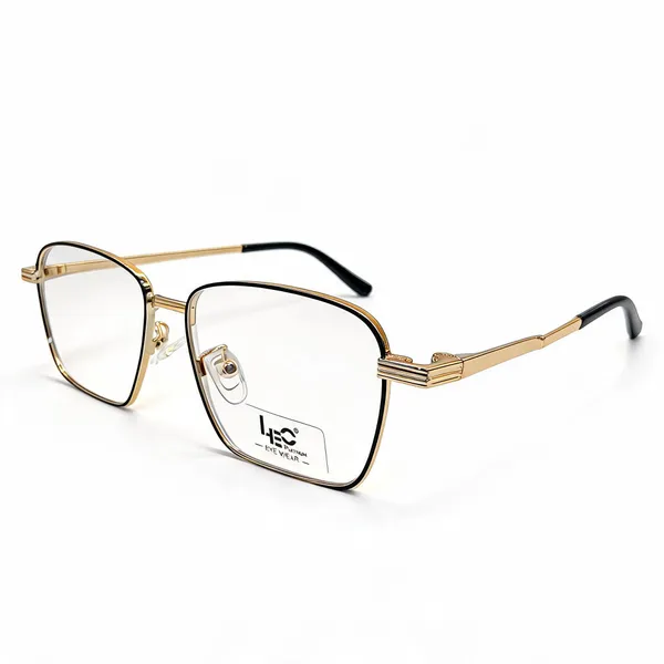 Black_And_Gold_Rectangle_Eyeglass_Frame