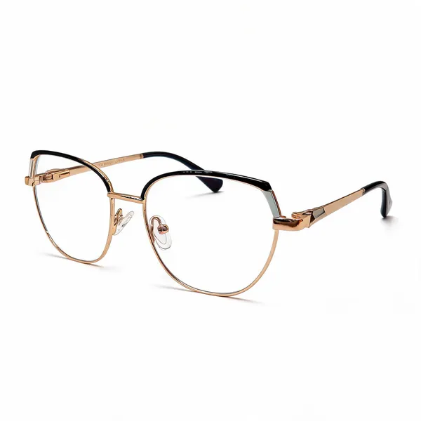 Gold_And_Black_Browline_Optical_Glasses_For_Women