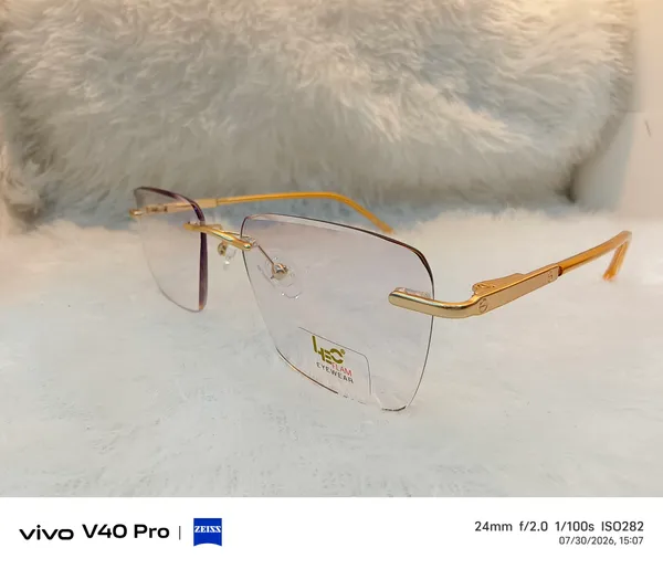 Gold_Rimless_Clear_Lens_Eyeglasses
