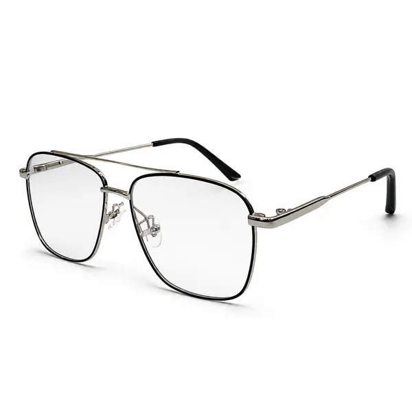 Black_And_Gold_Rectangular_Metal_Eyeglasses