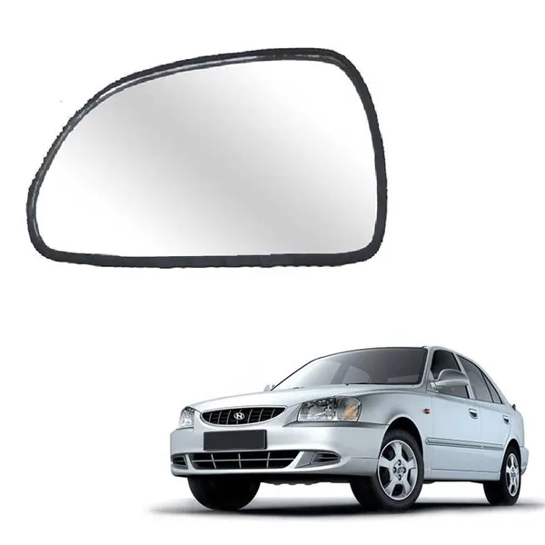 Accent_Viva_Orvm_Left_Passenger_Side_Mirror_Glass_With_Sub_Plate