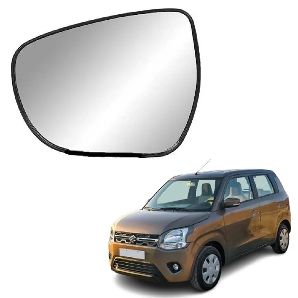 Wagon_R_Vxi_Zxi_Type_6_Orvm_Left_Passenger_Side_Mirror_Glass_With_Sub_Plate