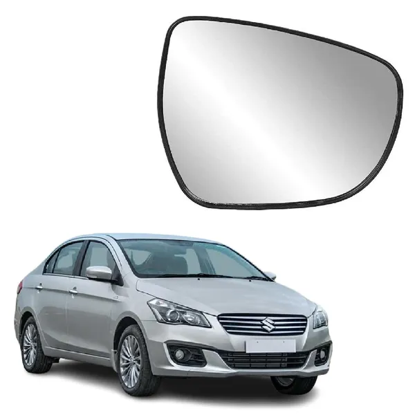 Ciaz_1st_Gen_Orvm_Right_Driver_Side_Mirror_Glass_With_Sub_Plate