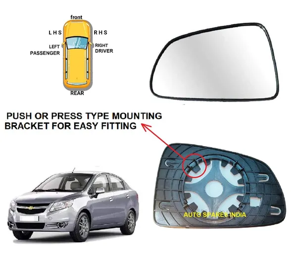 Sail_Orvm_Left_Passenger_Side_Mirror_Glass_With_Sub_Plate