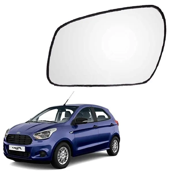 Figo_1st_Gen_Size_1_Orvm_Left_Passenger_Side_Mirror_Glass_With_Sub_Plate