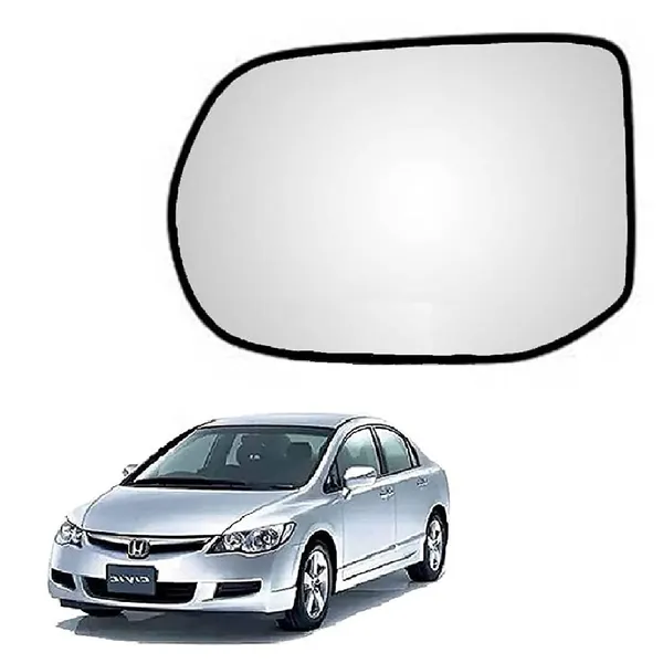 Civic_8th_Gen_Orvm_Left_Passenger_Side_Mirror_Glass_With_Sub_Plate