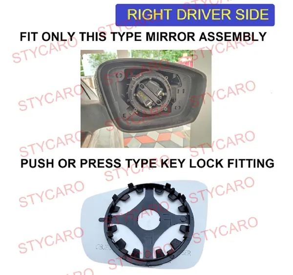 Vento_1st_Gen_Size_1_Orvm_Right_Driver_Side_Mirror_Glass_With_Sub_Plate