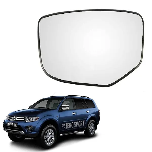 Pajero_Sport_Orvm_Left_Passenger_Side_Mirror_Glass_With_Sub_Plate