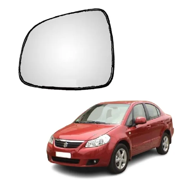 Sx4_Orvm_Left_Passenger_Side_Mirror_Glass_With_Sub_Plate