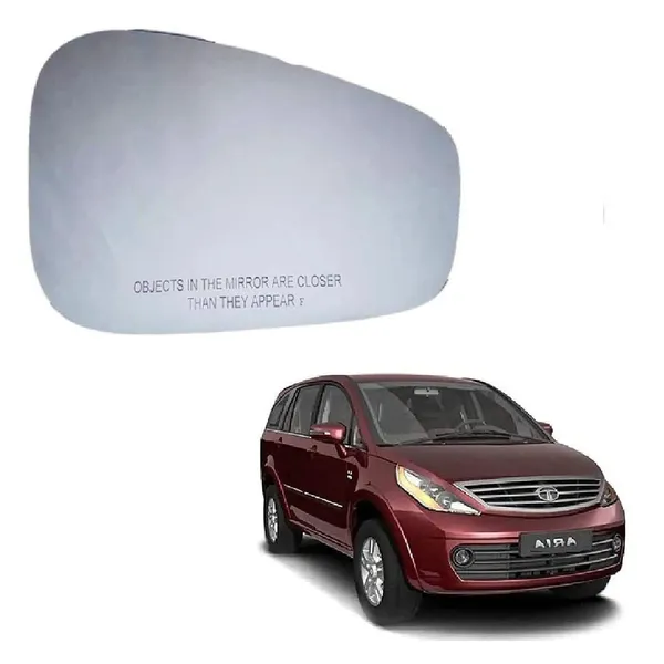 Tata_Aria_Orvm_Right_Driver_Side_Mirror_Glass_With_Sub_Plate