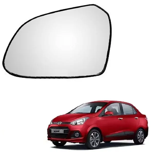 Xcent_Orvm_Left_Passenger_Side_Mirror_Glass_With_Sub_Plate