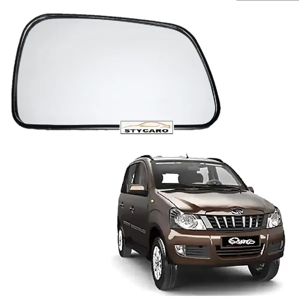 Quanto_Xylo_Orvm_Right_Driver_Side_Mirror_Glass_With_Sub_Plate