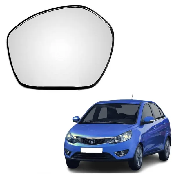 Zest_Orvm_Left_Passenger_Side_Mirror_Glass_With_Sub_Plate